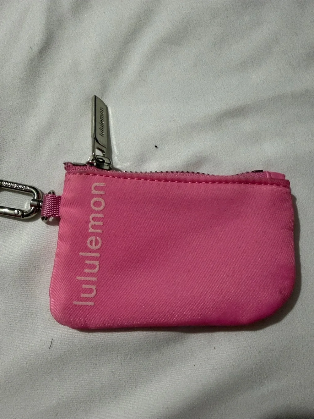 lululemon athletica Dual Key Pouches in Bright Pink and Pale Pink with Clips